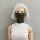 Maxbell 1/6 Action Figure Costume Accessories Neck Gaiter for 12" Female Figure Toys Green