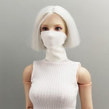 Maxbell 1/6 Action Figure Costume Accessories Neck Gaiter for 12" Female Figure Toys White