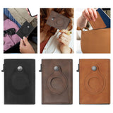 Maxbell Mens Wallet 3.94x2.56x0.79inch Practical Retro Design PU Leather Card Holder Black