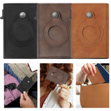 Maxbell Mens Wallet 3.94x2.56x0.79inch Practical Retro Design PU Leather Card Holder Black
