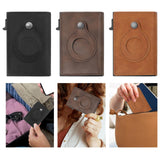 Maxbell Mens Wallet 3.94x2.56x0.79inch Practical Retro Design PU Leather Card Holder Black