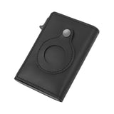 Maxbell Mens Wallet 3.94x2.56x0.79inch Practical Retro Design PU Leather Card Holder Black