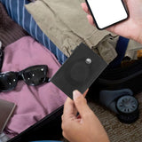 Maxbell Mens Wallet 3.94x2.56x0.79inch Practical Retro Design PU Leather Card Holder Black