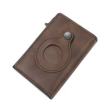Maxbell Mens Wallet 3.94x2.56x0.79inch Practical Retro Design PU Leather Card Holder Brown