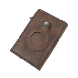 Maxbell Mens Wallet 3.94x2.56x0.79inch Practical Retro Design PU Leather Card Holder Brown