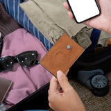 Maxbell Mens Wallet 3.94x2.56x0.79inch Practical Retro Design PU Leather Card Holder Khaki