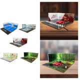Maxbell 1/64 Scale Parking Lot Scene Display for Vehicle Scene Toy Diecast Car Model Style A