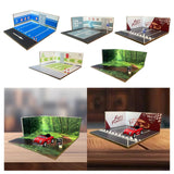 Maxbell 1/64 Scale Parking Lot Scene Display for Vehicle Scene Toy Diecast Car Model Style A