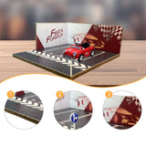 Maxbell 1/64 Scale Parking Lot Scene Display for Vehicle Scene Toy Diecast Car Model Style C