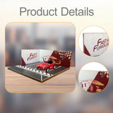 Maxbell 1/64 Scale Parking Lot Scene Display for Vehicle Scene Toy Diecast Car Model Style C