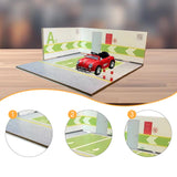 Maxbell 1/64 Scale Parking Lot Scene Display for Vehicle Scene Toy Diecast Car Model Style D