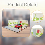 Maxbell 1/64 Scale Parking Lot Scene Display for Vehicle Scene Toy Diecast Car Model Style D