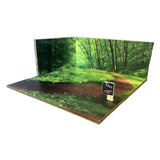 Maxbell 1/64 Scale Parking Lot Scene Display for Vehicle Scene Toy Diecast Car Model Style E