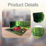 Maxbell 1/64 Scale Parking Lot Scene Display for Vehicle Scene Toy Diecast Car Model Style E