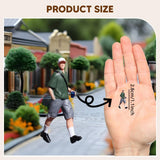 Maxbell 1/64 Miniature Figure Collections Dollhouse Accessories Mini People Figurine Man Green