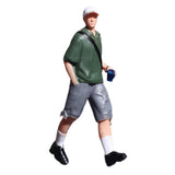 Maxbell 1/64 Miniature Figure Collections Dollhouse Accessories Mini People Figurine Man Green