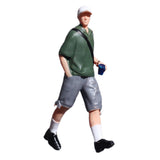 Maxbell 1/64 Miniature Figure Collections Dollhouse Accessories Mini People Figurine Man Green