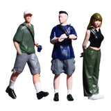 Maxbell 1/64 Miniature Figure Collections Dollhouse Accessories Mini People Figurine Man Green