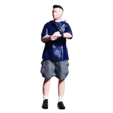 Maxbell 1/64 Miniature Figure Collections Dollhouse Accessories Mini People Figurine Man Blue