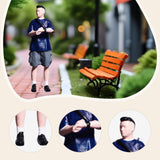 Maxbell 1/64 Miniature Figure Collections Dollhouse Accessories Mini People Figurine Man Blue