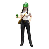 Maxbell 1:64 Scale People Figurine Resin Street People Figure for Miniature Projects green hat