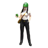 Maxbell 1:64 Scale People Figurine Resin Street People Figure for Miniature Projects green hat