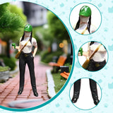 Maxbell 1:64 Scale People Figurine Resin Street People Figure for Miniature Projects green hat