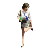 Maxbell 1:64 Scale People Figurine Resin Street People Figure for Miniature Projects white collar