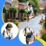 Maxbell 1:64 Scale People Figurine Resin Street People Figure for Miniature Projects white collar