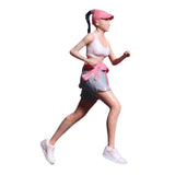 Maxbell 1:64 Scale People Figurine Resin Street People Figure for Miniature Projects running