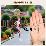 Maxbell 1:64 Scale People Figurine Resin Street People Figure for Miniature Projects running
