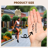 Maxbell Miniature People Figurine 1:64 Scale Diorama Figure for Hobby Tabletop Games height  2.6cm