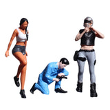 Maxbell Miniature People Figurine 1:64 Scale Diorama Figure for Hobby Tabletop Games height  2.6cm
