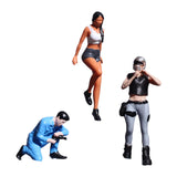 Maxbell Miniature People Figurine 1:64 Scale Diorama Figure for Hobby Tabletop Games height  2.6cm