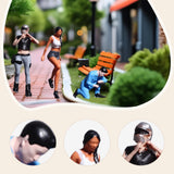 Maxbell Miniature People Figurine 1:64 Scale Diorama Figure for Hobby Tabletop Games height  2.6cm