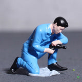 Maxbell Miniature People Figurine 1:64 Scale Diorama Figure for Hobby Tabletop Games height 1.55cm