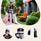 Maxbell Miniature People Figurine 1:64 Scale Diorama Figure for Hobby Tabletop Games height 2.65cm