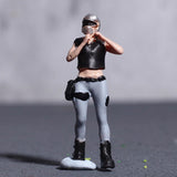 Maxbell Miniature People Figurine 1:64 Scale Diorama Figure for Hobby Tabletop Games height 2.65cm