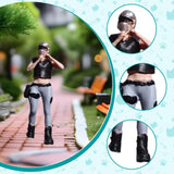 Maxbell Miniature People Figurine 1:64 Scale Diorama Figure for Hobby Tabletop Games height 2.65cm
