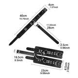 Maxbell Neck to Wrist Bondage Strap Restraints Kit Sex Toys SM Play Games Black