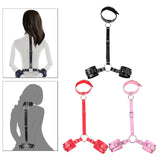 Maxbell Neck to Wrist Bondage Strap Restraints Kit Sex Toys SM Play Games Black