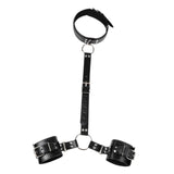 Maxbell Neck to Wrist Bondage Strap Restraints Kit Sex Toys SM Play Games Black