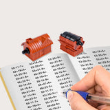 Maxbell Math Roller Stamp Cute Digital Teaching Stamp for Homework Kindergarten Home