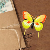 Maxbell Metal Bookmark Vintage Style Alloy Enamel Book Mark for Gift Reading Readers yellow