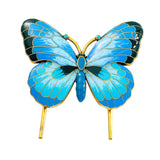 Maxbell Metal Bookmark Vintage Style Alloy Enamel Book Mark for Gift Reading Readers blue