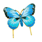 Maxbell Metal Bookmark Vintage Style Alloy Enamel Book Mark for Gift Reading Readers blue