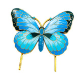 Maxbell Metal Bookmark Vintage Style Alloy Enamel Book Mark for Gift Reading Readers blue