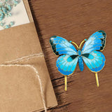 Maxbell Metal Bookmark Vintage Style Alloy Enamel Book Mark for Gift Reading Readers blue