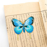 Maxbell Metal Bookmark Vintage Style Alloy Enamel Book Mark for Gift Reading Readers blue