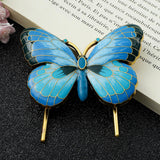 Maxbell Metal Bookmark Vintage Style Alloy Enamel Book Mark for Gift Reading Readers blue